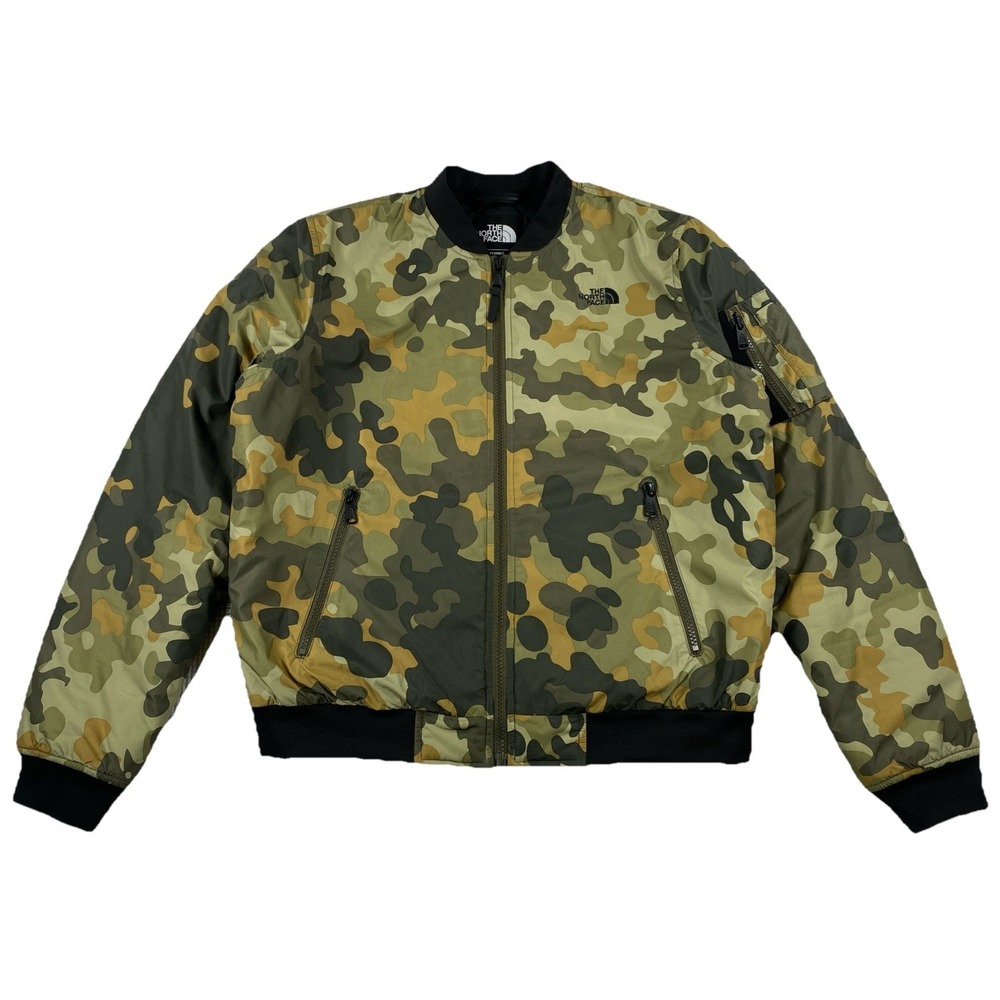 The North Face Barstol Insulated Bomber Jacket  MA-1 Style Camo Women's Medium